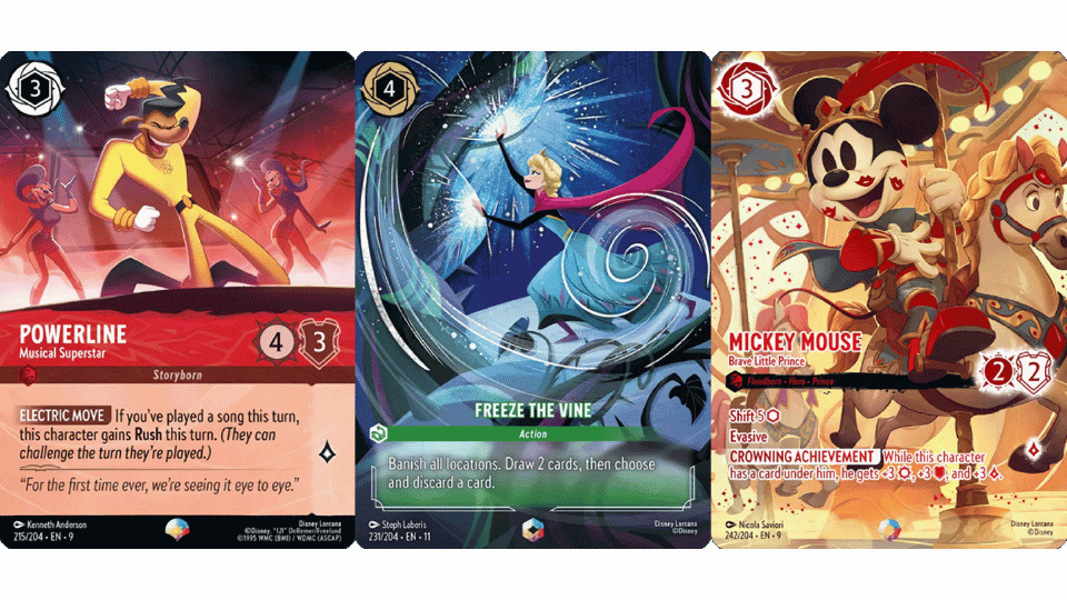 Seltenheitsstufen – Disney Lorcana TCG – Epic, Enchanted und Iconic
