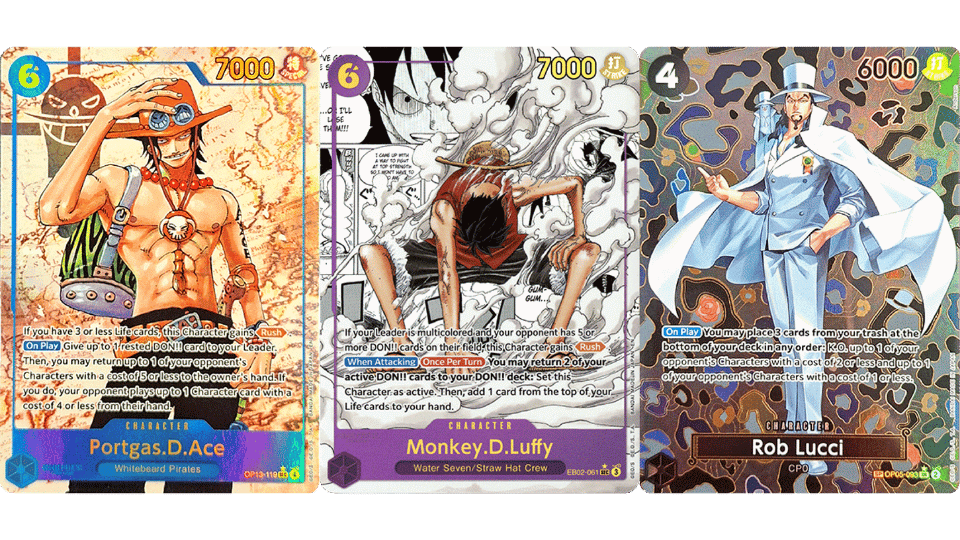 Seltenheitsstufen – One Piece TCG – Alt Arts, SP und Manga Rare